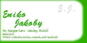 eniko jakoby business card