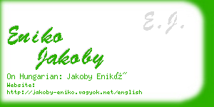 eniko jakoby business card